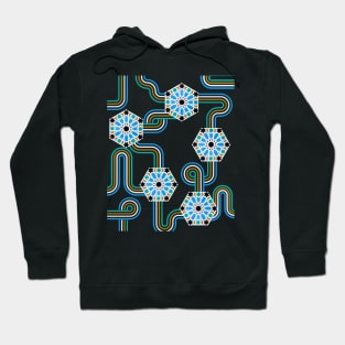 Mozaic Maze - Hexa Flora Hoodie